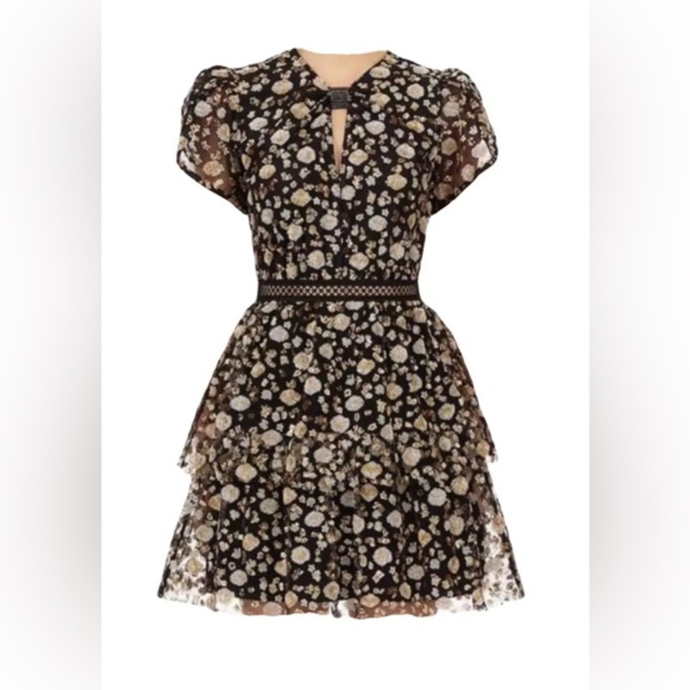 New Self-Portrait Sequined Mini Dress
